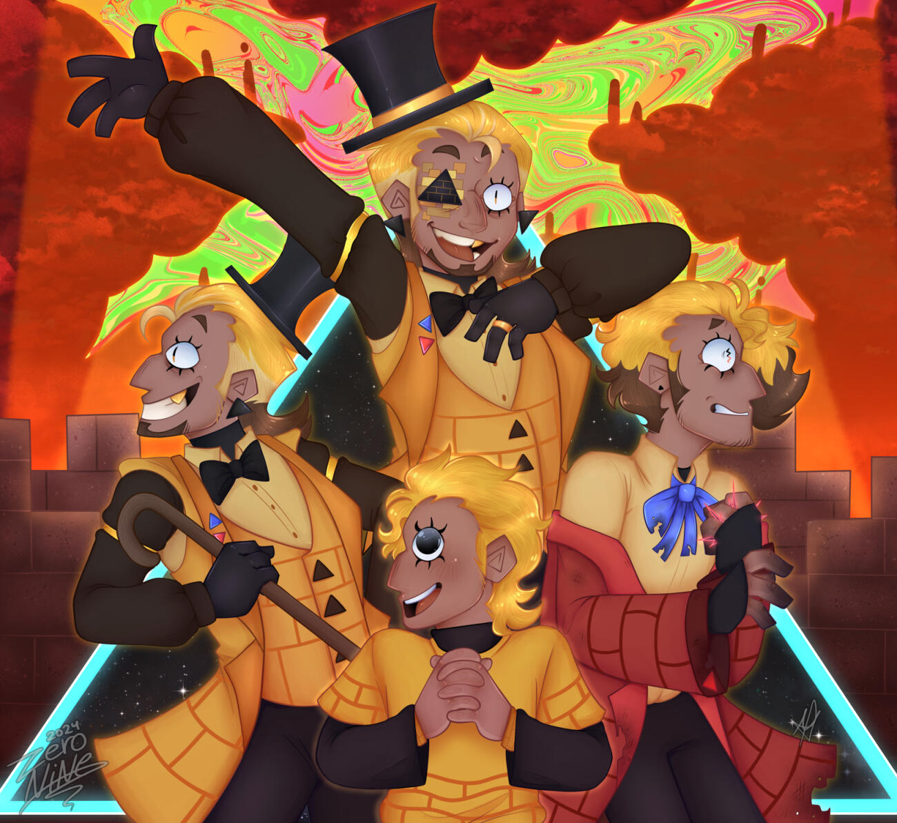 My Human versions of Bill Cipher